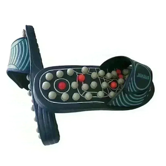 BYRIVER Men's Reflexology Foot Massager Acupuncture Sandals Size Assorted - Picture 3 of 7